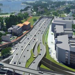 Skanska bygger motorväg i Oslo. Foto: Skanska