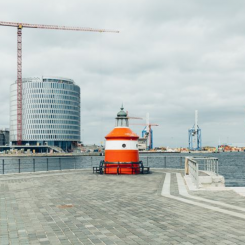 Den nuvarande Langeliniekajen i Köpenhamn byggdes 1935 och behöver genomgå en totalrenovering . Foto: NCC