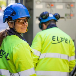Eltel utför fiberinstallationer åt Kalmar Energi Elnät. Foto: Eltel