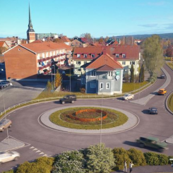 Ombyggnaden av väg 70 genom Moraska göra vägsystemet mer lättåtkomligt. Foto: Peab