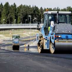NCC ska lägga 200 000 ton asfalt på E6:an utanför Trondheim. Foto: NCC