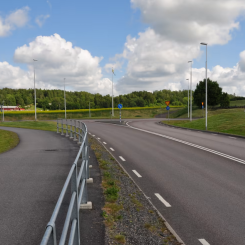 Den planerade Hedeleden sträcker sig från från Hede station genom skogen och ut till Hällingsjövägen. Foto: Kungsbacka stad