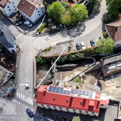 Gamla Forsebron i Möndal rustas upp. Foto: Fors Åker