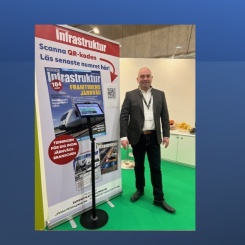 Conventus representant på Nordic rail, Anders Herrgård. Foto: Conventus Commuication AB