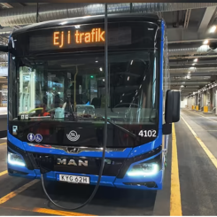SL:s bussdepåer görs redo för fler elbussar. Foto: SL