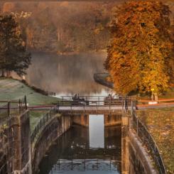 Fall- och slussområdet i Trollhättan är Årets industriminne 2025 Foto: Tekniska museet