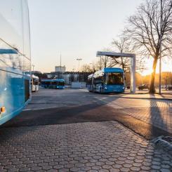 Snart körs två av tre stadsbussar i Västra Götaland på el. Fotograf Eddie Löthman