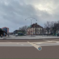 Illustration som visar ledningar under marken vid Södervärn. Foto: VA SYD