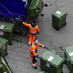 Soptömning i Stockholm. Foto: IVL