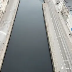 Stora Hamnkanalen där arbetet kommer att ske. Foto: Trafikverket