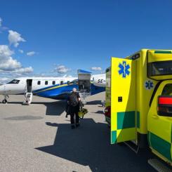 Svenskt Ambulansflyg summerar den andra sommaren Foto: Kenneth Wallgren