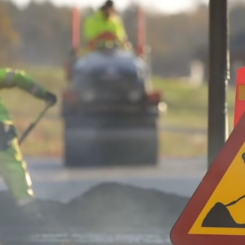 Svevia anpassar E45 genom Dorotea med målsättningen att öka säkerheten för oskyddade trafikanter. Foto: Markus Marcetic
