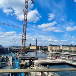 Slussen augusti 2024. Foto: Stina Wickenberg