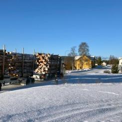Timmerbil i Hällesjö i Jämtland Foto: Sweco
