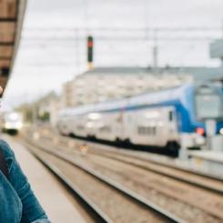 Med den nya järnvägen blir restiderna mellan Jönköping–Vaggeryd–Värnamo mer konkurrenskraftiga Foto: Trafikverket
