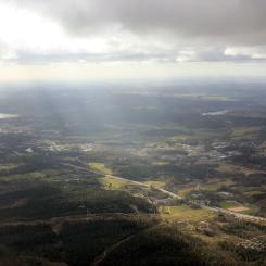 Flygvy över Lerum i  Västra Götaland 2017. Foto: Andrzej Otrębski/Wikipedia Commins/https://commons.wikimedia.org/wiki/File:Lerum_aerial.jpg