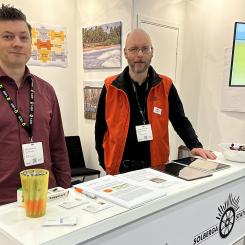Digitalisering är ett viktigt verktyg för säkrare banarbete och punktligare tågtrafik, konstaterar Thomas Tydal och Michael Carlsson. Foto: Elmia