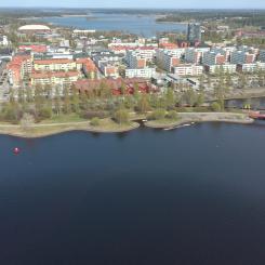 Tyréns projekterar Norrbotniabanan genom centrala Piteå. Foto: Trafikverket