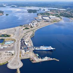 Umeå hamn. Foto: Nyab