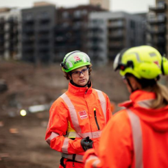 Veidekke bygger ut infrastruktur i Skölsta i Uppsala. Foto: Veidekke
