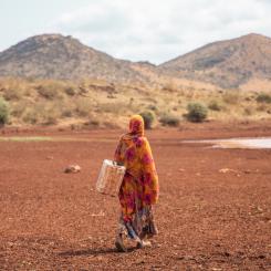 I de åtta studerade länderna är 91 procent av småskaliga bönder nästan helt beroende av regnvatten för att dricka och odla.  Foto: Andrew Mboya/Oxfam