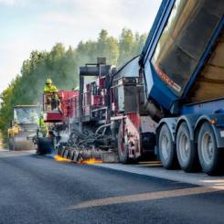 Vägarbete i Västernorrland. Foto: Trafikverket
