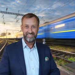 Montage, Johan Trouvé & järnväg. Bild: Västsvenska Handelskammaren