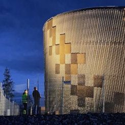 Det nya vattentornet i Ullared rymmer fem gånger så mycket vatten som det gamla. Foto: Vivab