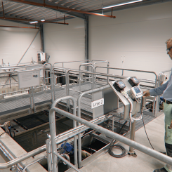Med det nya vattenreningsverket skapar Xylem ett kretslopp för de 20 miljoner liter processvatten som används vid fabriken. Foto: Xylem