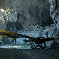 Nya tunnelbanans gula linje får ny arbetstunnel i Årstaberg. Foto: Veidekke