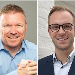Vidar Handal och Mathias Poulsen. Foto: Wavin