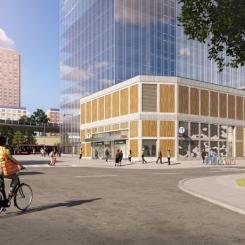 Visionsbild Gul linje Årstaberg Bild: Region Stockholm, &Rundquist