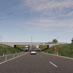 Visualisering av Ringvägen Fotograf/Källa: Illustration framtagen av Moa Landén, Trelleborgs kommun