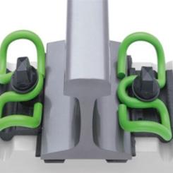 Järnvägsfästsystem för höghastighetsjärnväg från Vosslohs dotterbolag Fastening Systems China Co. Ltd., baserat i Kunshan, Kina. Foto: Vossloh