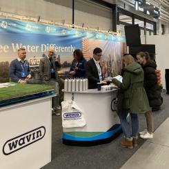 På VA Tour i Malmö hittades Wavin i monter 6. Foto: Wavin